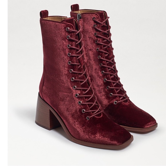Sam Edelman
Westie 2 Lace-Up Velvet Square Toe Booties - Picture 2 of 12
